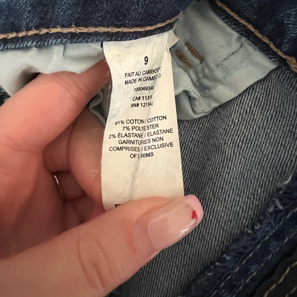 👖GARAGE: Women’s size 09 blue skinny jeans, w/belt loops & pockets, preowned. - Picture 3 of 15